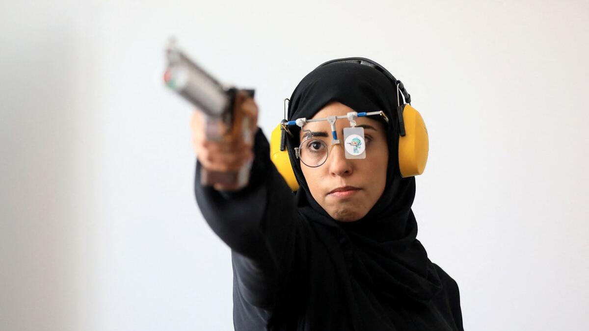 Gunning for the Games: Yemeni shooter Yasameen Al-Raimi trains without a range